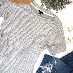 Talbots slouchy striped short sleeve tee 💗